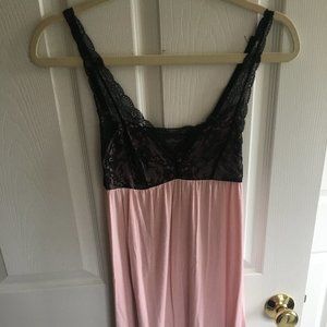Size S | Adore Me | Pink & Black Lace Dress